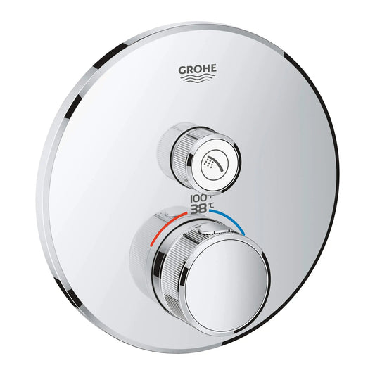 Grohe Grohtherm® SmartControl Single Function StarLight Chrome Thermostatic Valve Trim