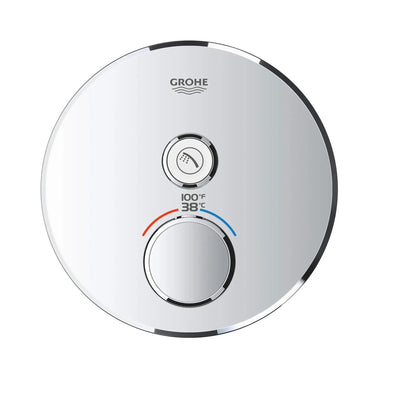 Grohe Grohtherm® SmartControl Single Function StarLight Chrome Thermostatic Valve Trim