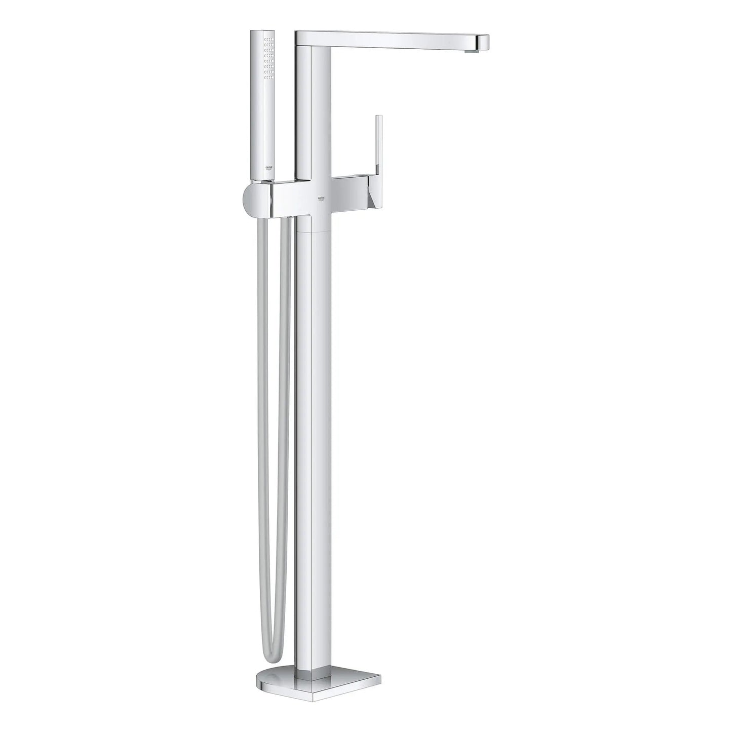 Grohe Plus Single-Handle StarLight Chrome Freestanding Tub Faucet With 1.75 GPM Hand Shower