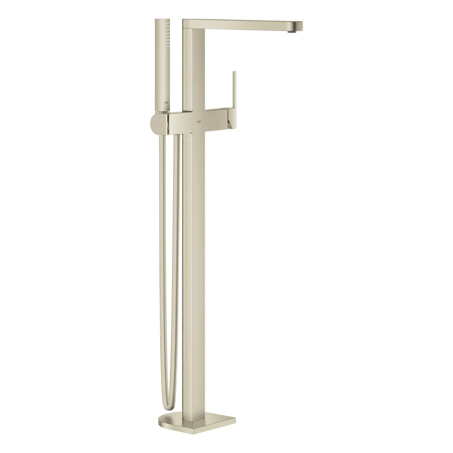 Grohe Plus Single-Handle Brushed Nickel Infinity Freestanding Tub Faucet With 1.75 GPM Hand Shower