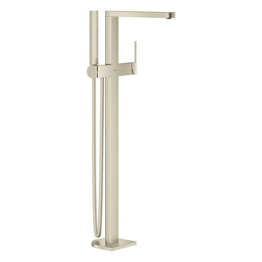 Grohe Plus Single-Handle Brushed Nickel Infinity Freestanding Tub Faucet With 1.75 GPM Hand Shower