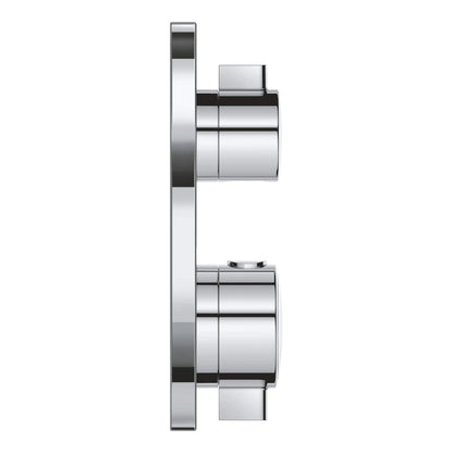 Grohe Grohtherm® Single Function 2-Handle StarLight Chrome Thermostatic Valve Trim