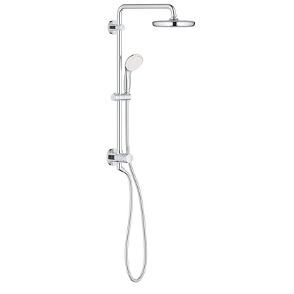 Grohe Tempesta 1.75 GPM Single Spray Shower Head 2-Spray Hand Shower StarLight Chrome 210 Shower System