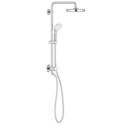 Grohe Tempesta 1.75 GPM Single Spray Shower Head 2-Spray Hand Shower StarLight Chrome 210 Shower System