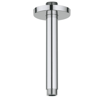 Grohe Rainshower™ 6" Round Metal StarLight Chrome Ceiling Shower Arm