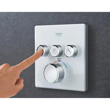 Grohe Grohtherm® SmartControl Moon White Triple Function Thermostatic Valve Trim