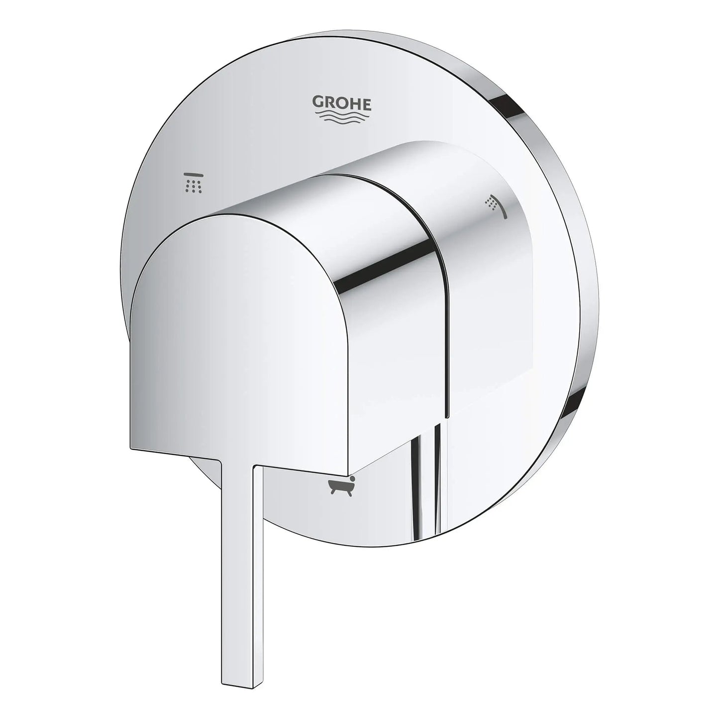 Grohe Plus 3-Way Metal Lever Handle StarLight Chrome Diverter Trim