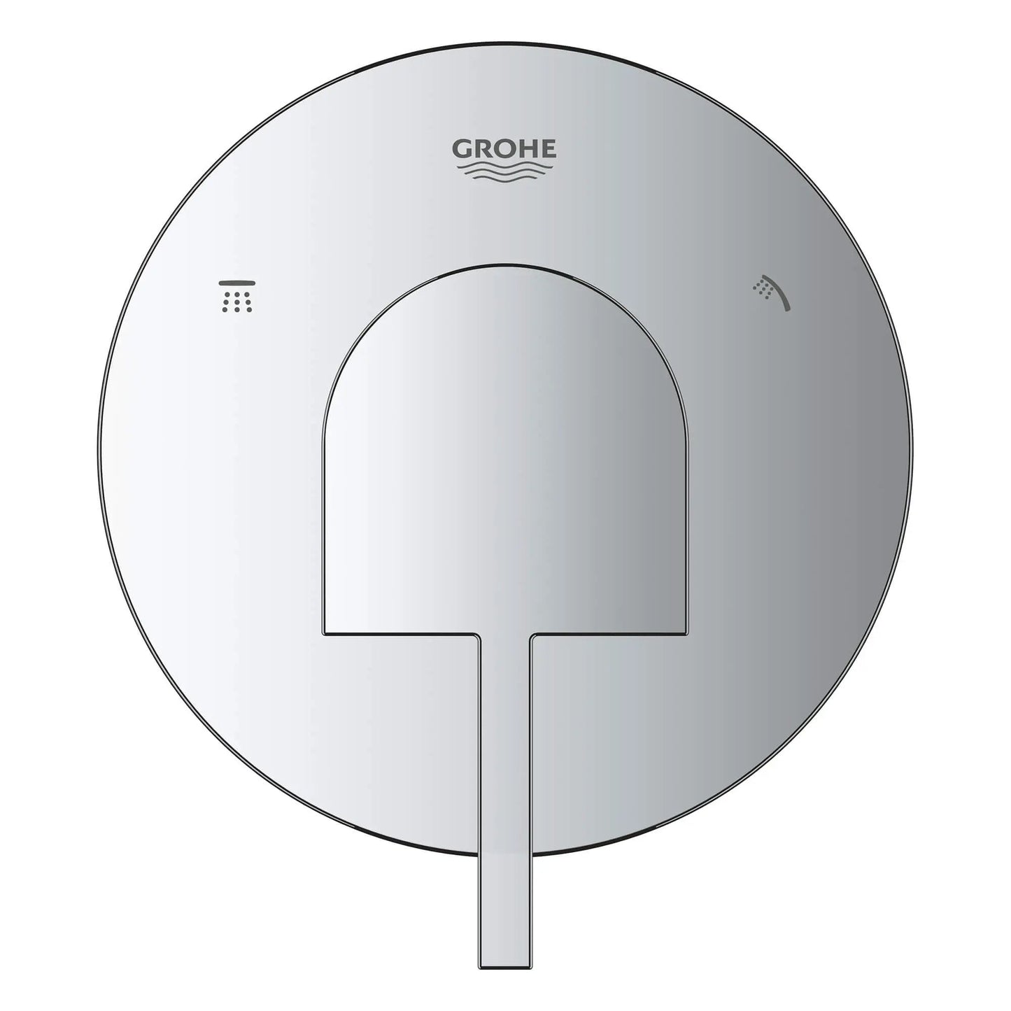 Grohe Plus 3-Way Metal Lever Handle StarLight Chrome Diverter Trim