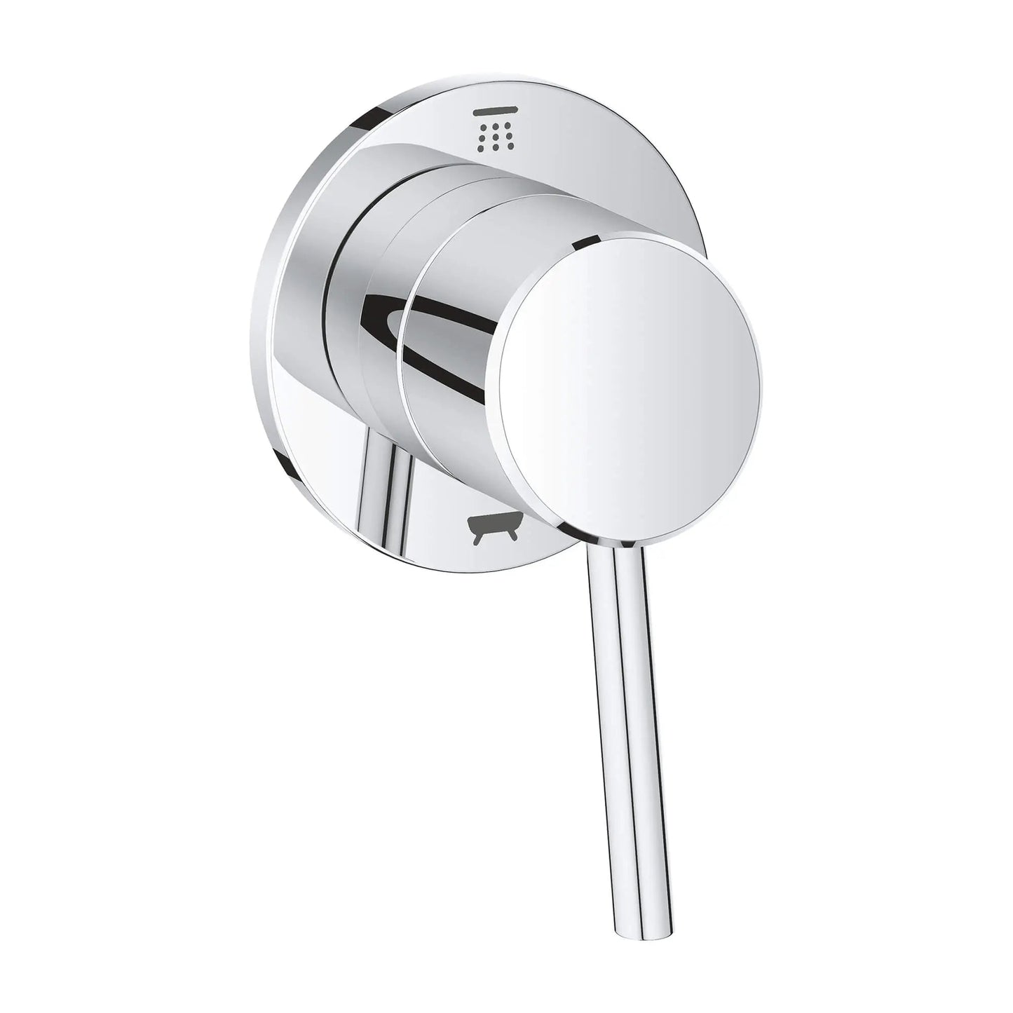 Grohe Concetto™ 2-Way Metal Lever Handle StarLight Chrome Diverter Trim