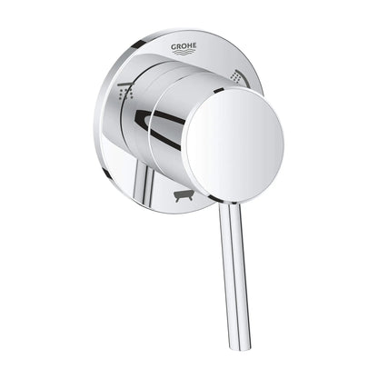 Grohe Concetto™ 3-Way Metal Lever Handle StarLight Chrome Diverter Trim