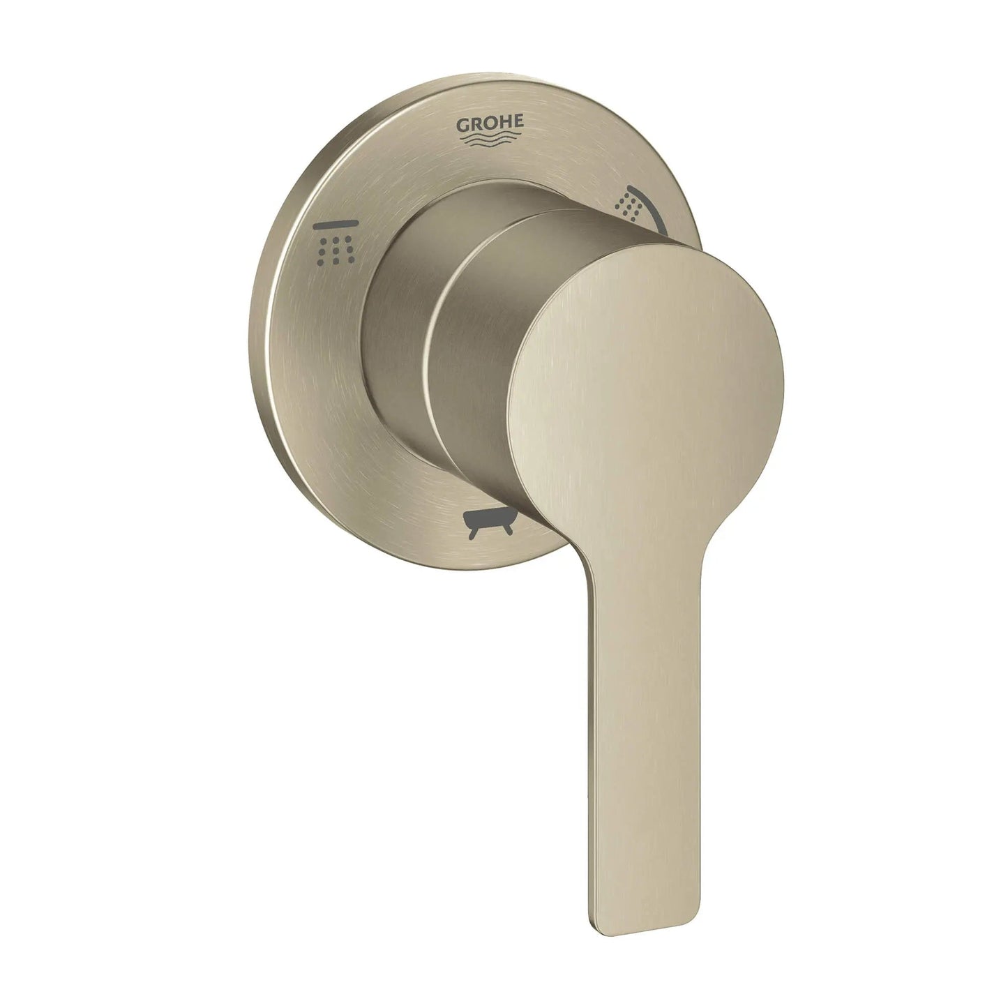 Grohe Lineare Metal Lever Handle Brushed Nickel Infinity 3-Way Diverter Trim