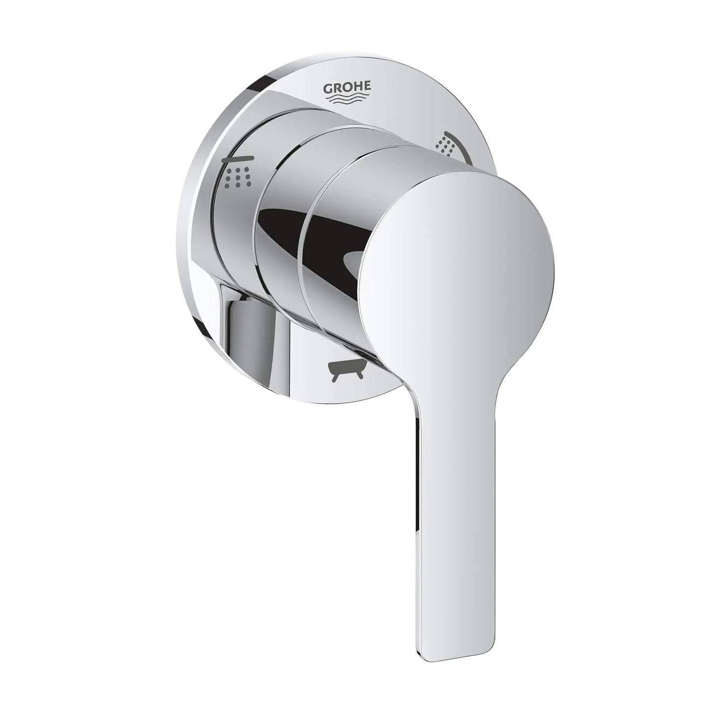Grohe Lineare Metal Lever Handle StarLight Chrome 3-Way Diverter Trim