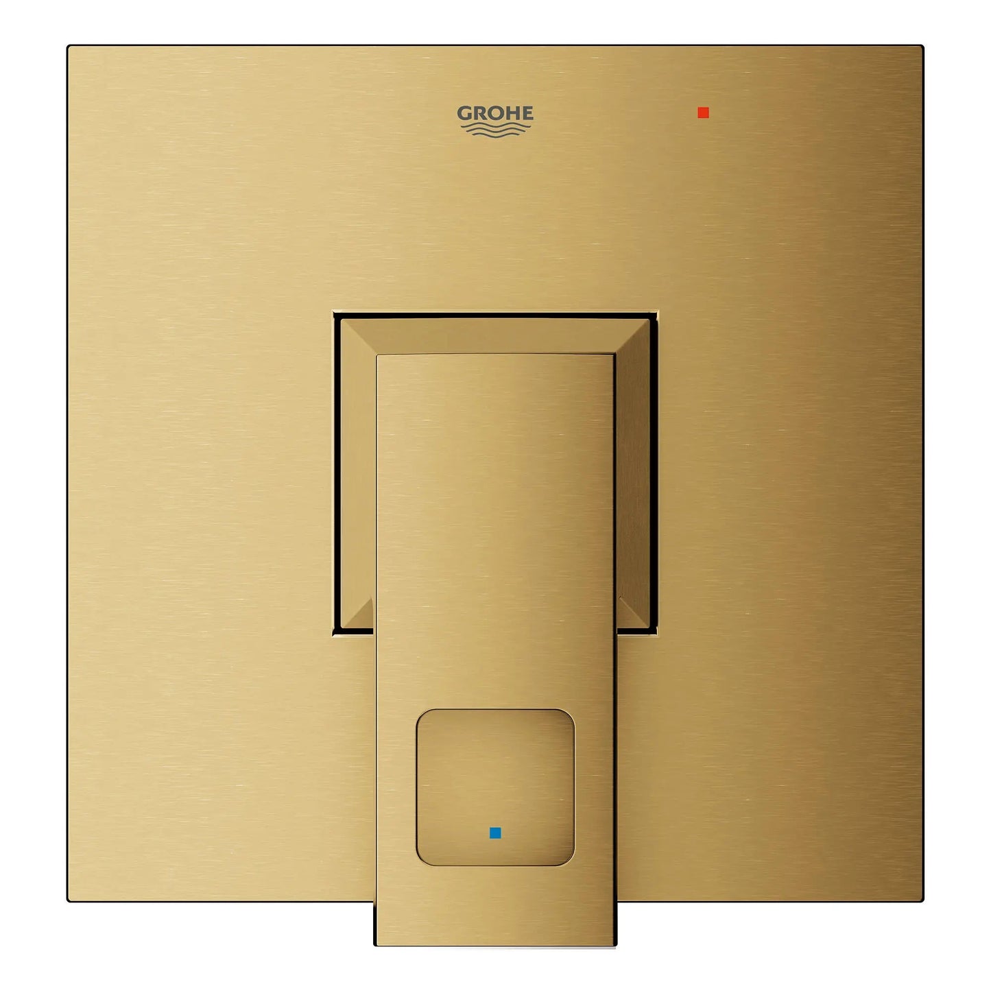 Grohe Eurocube® Pressure Balance Metal Handle and Plate Brushed Cool Sunrise Valve Trim With Cartridge