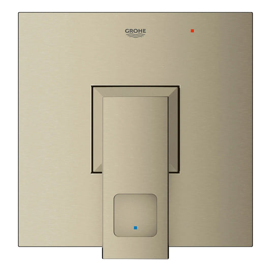 Grohe Eurocube® Pressure Balance Metal Handle and Plate Brushed Nickel Infinity Valve Trim With Cartridge