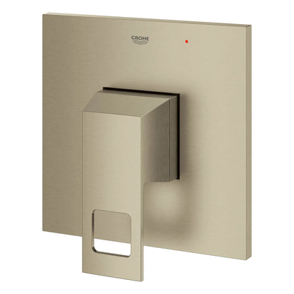 Grohe Eurocube® Pressure Balance Metal Handle and Plate Brushed Nickel Infinity Valve Trim With Cartridge