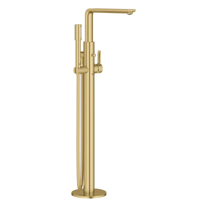 Grohe Lineare™ Single-Handle Freestanding Brushed Cool Sunrise Tub Faucet With 1.75 GPM Hand Shower