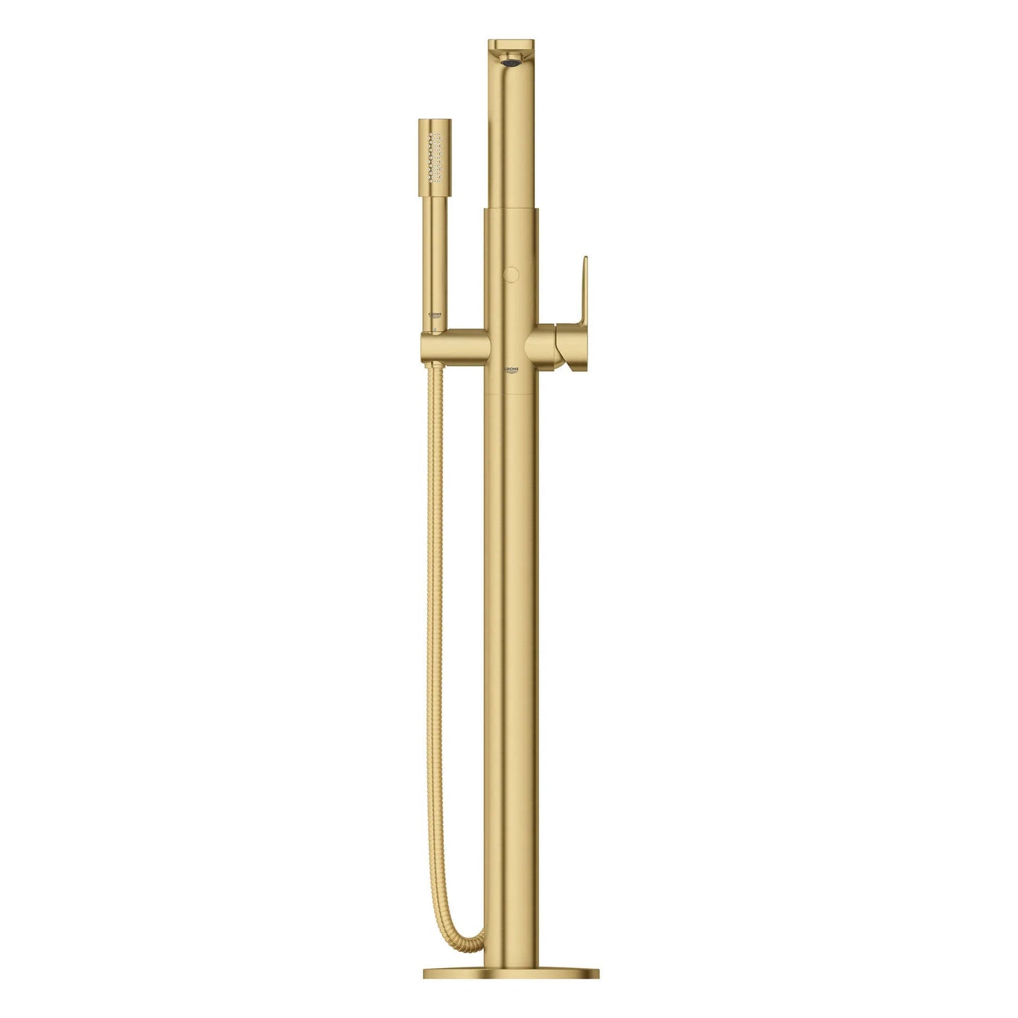 Grohe Lineare™ Single-Handle Freestanding Brushed Cool Sunrise Tub Faucet With 1.75 GPM Hand Shower