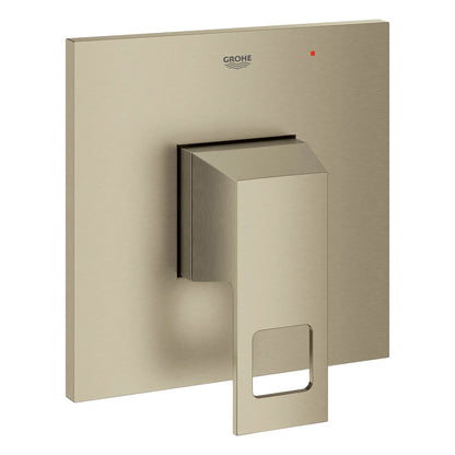 Grohe Eurocube® Pressure Balance Metal Handle and Plate Brushed Nickel Infinity Valve Trim With Cartridge