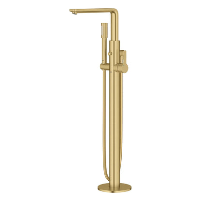 Grohe Lineare™ Single-Handle Freestanding Brushed Cool Sunrise Tub Faucet With 1.75 GPM Hand Shower