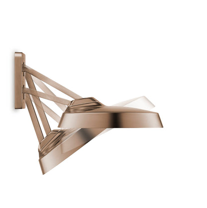 Axor ShowerSphere 1.75 GPM 370 2-Jet Brushed Bronze Showerhead With Adjustable Showerarm