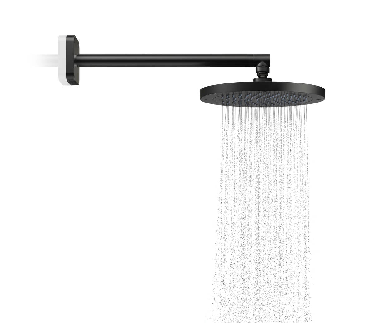 Axor ShowerSolutions 2.5 GPM 245 1-Jet Matte Black Rain Showerhead