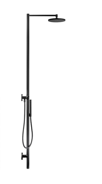 Axor Starck 2.5 GPM 2-Function 240 1-Jet Matte Black Showerpipe