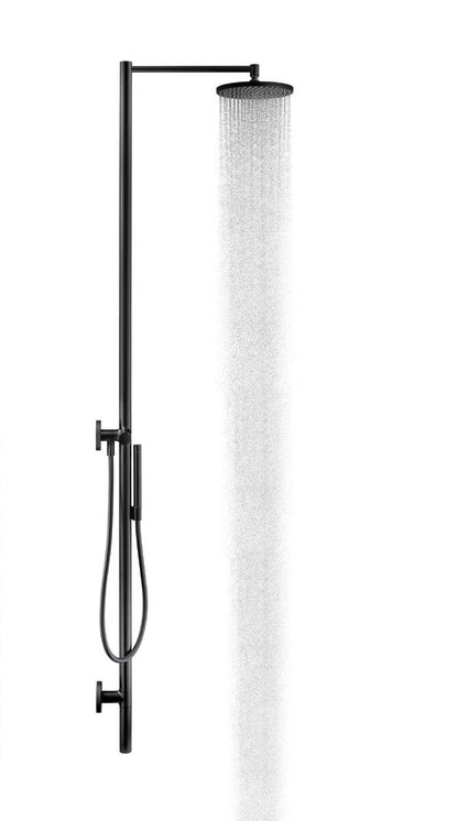 Axor Starck 2.5 GPM 2-Function 240 1-Jet Matte Black Showerpipe