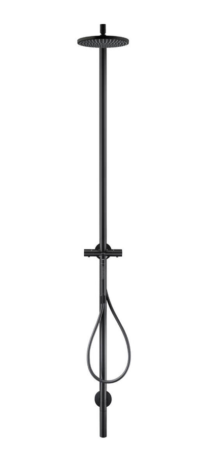 Axor Starck 2.5 GPM 2-Function 240 1-Jet Matte Black Showerpipe