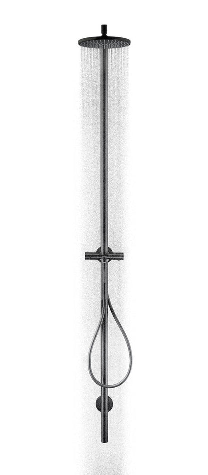 Axor Starck 2.5 GPM 2-Function 240 1-Jet Matte Black Showerpipe