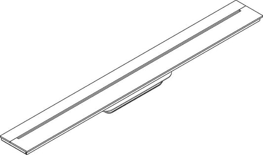 Axor 27" Stainless Steel Wall Installation Chrome Drain