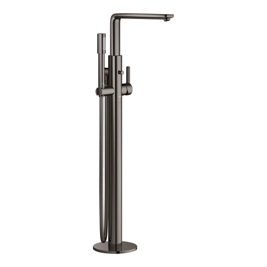 Grohe Lineare™ Single-Handle Freestanding Hard Graphite Tub Faucet With 1.75 GPM Hand Shower