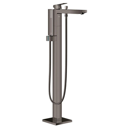 Grohe Eurocube® Single-Handle Hard Graphite Freestanding Tub Faucet With 1.75 GPM Hand Shower