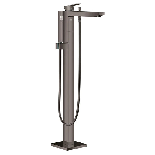 Grohe Eurocube® Single-Handle Hard Graphite Freestanding Tub Faucet With 1.75 GPM Hand Shower