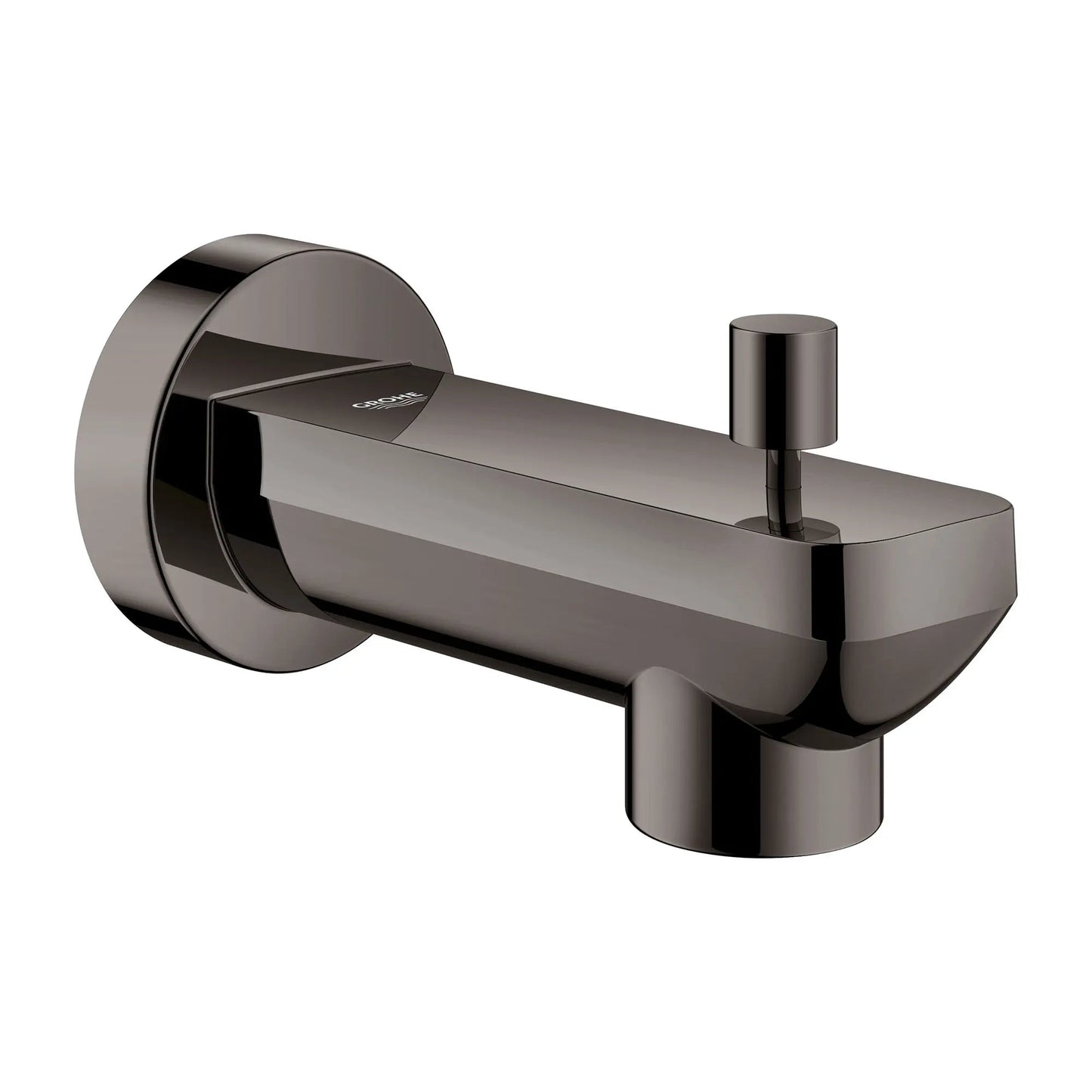 Grohe Lineare Metal Construction Hard Graphite Wall Mount Diverter Tub Spout