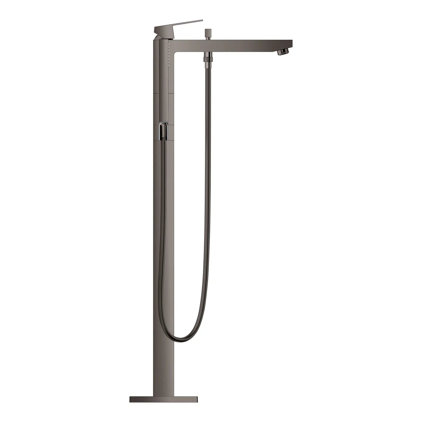 Grohe Eurocube® Single-Handle Hard Graphite Freestanding Tub Faucet With 1.75 GPM Hand Shower