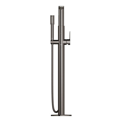 Grohe Lineare™ Single-Handle Freestanding Hard Graphite Tub Faucet With 1.75 GPM Hand Shower