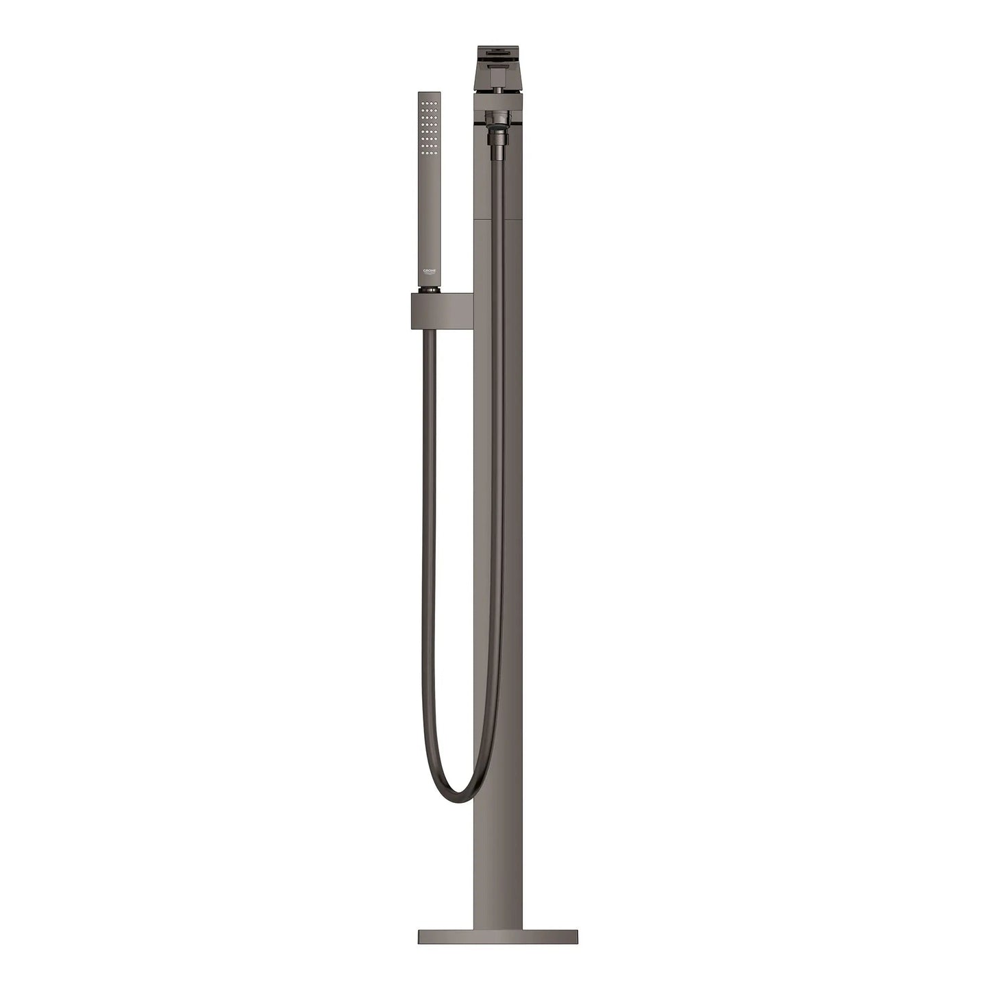 Grohe Eurocube® Single-Handle Hard Graphite Freestanding Tub Faucet With 1.75 GPM Hand Shower