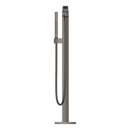 Grohe Eurocube® Single-Handle Hard Graphite Freestanding Tub Faucet With 1.75 GPM Hand Shower