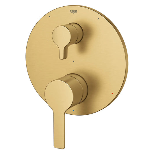 Grohe Lineare 3-Way Diverter With Cartridge Brushed Cool Sunrise Pressure Balance Valve Trim