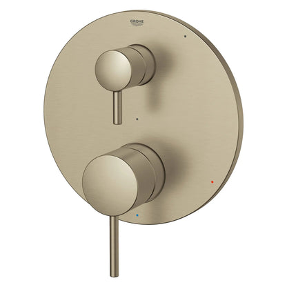 Grohe Timeless 2-Way Pressure Balance Brushed Nickel Infinity Diverter Trim Valve Trim With Cartridge