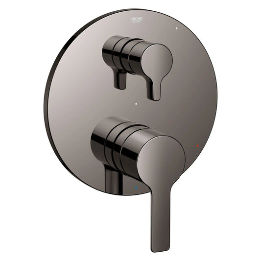 Grohe Lineare 2-Way Metal Lever Handle Hard Graphite Diverter Trim With Cartridge Pressure Balance Valve Trim