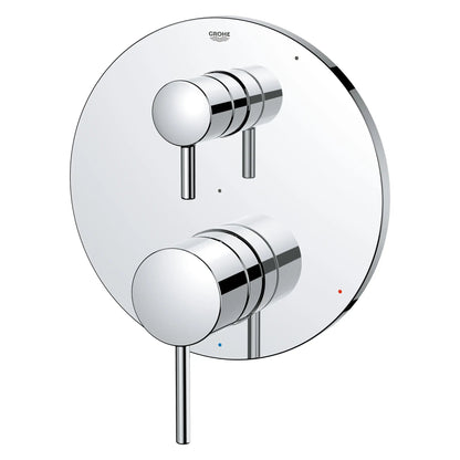 Grohe Timeless 2-Way Pressure Balance StarLight Chrome Diverter Trim Valve Trim With Cartridge