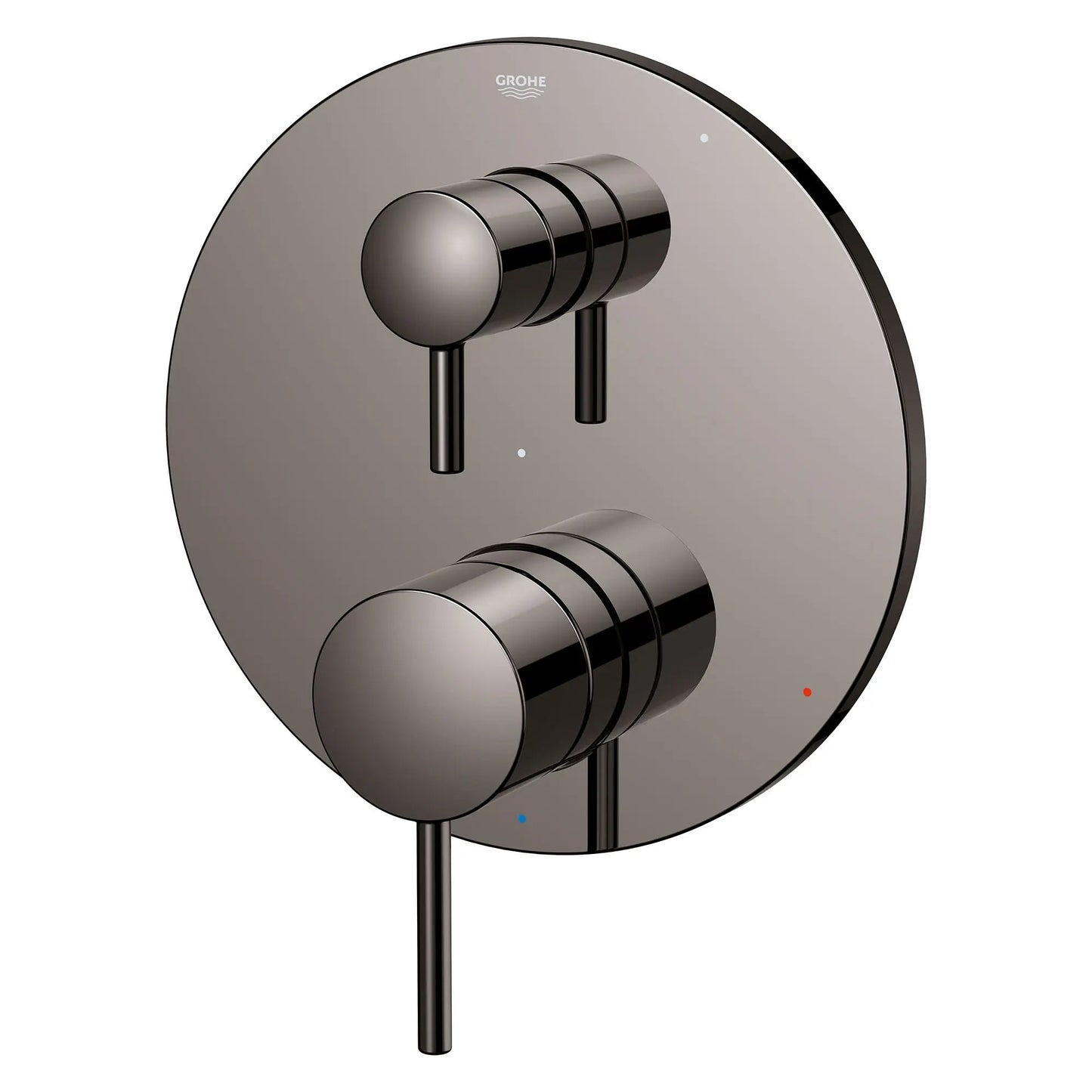 Grohe Timeless 2-Way Pressure Balance Hard Graphite Diverter Trim Valve Trim With Cartridge