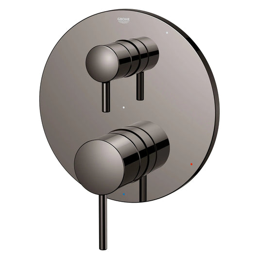 Grohe Timeless 2-Way Pressure Balance Hard Graphite Diverter Trim Valve Trim With Cartridge
