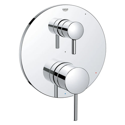 Grohe Timeless 2-Way Pressure Balance StarLight Chrome Diverter Trim Valve Trim With Cartridge