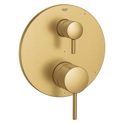 Grohe Timeless 2-Way Pressure Balance Brushed Cool Sunrise Diverter Trim Valve Trim With Cartridge