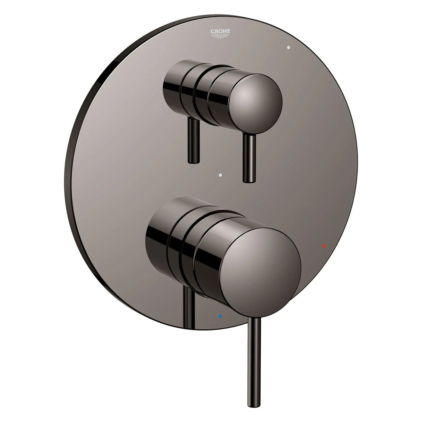 Grohe Timeless 2-Way Pressure Balance Hard Graphite Diverter Trim Valve Trim With Cartridge