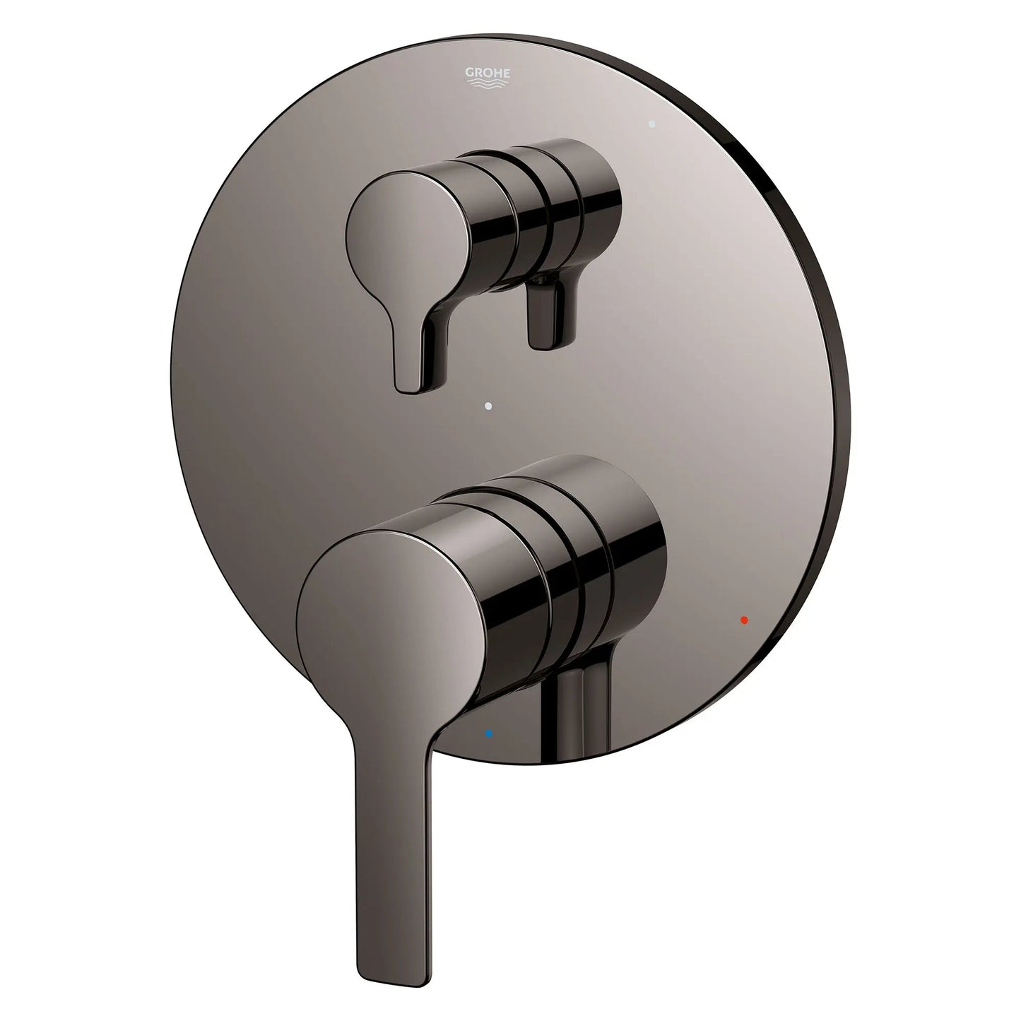 Grohe Lineare 2-Way Metal Lever Handle Hard Graphite Diverter Trim With Cartridge Pressure Balance Valve Trim
