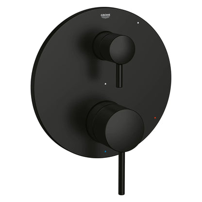 Grohe Timeless 2-Way Pressure Balance Matte Black Diverter Trim Valve Trim With Cartridge