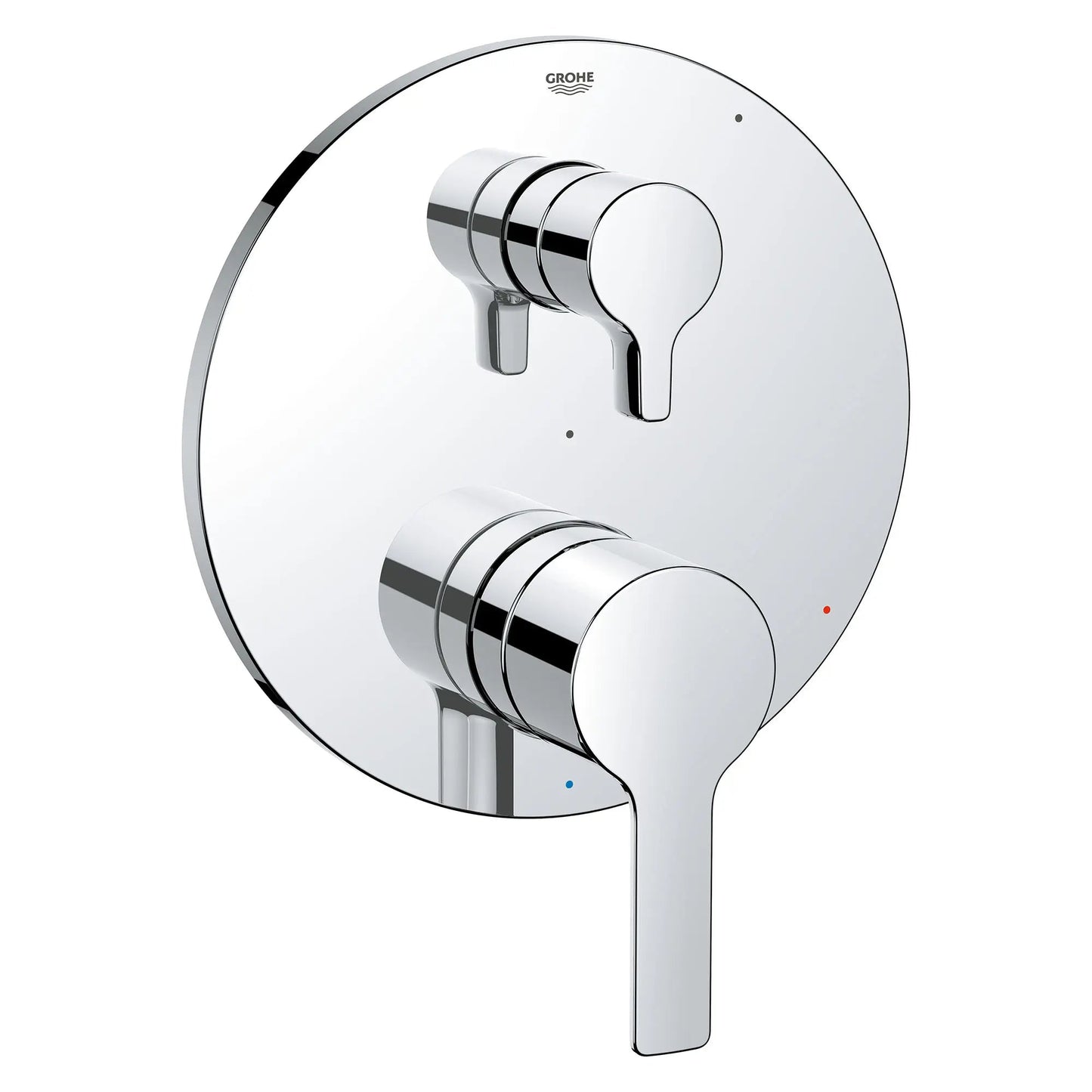 Grohe Lineare 2-Way Metal Lever Handle StarLight Chrome Diverter Trim With Cartridge Pressure Balance Valve Trim